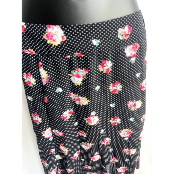Torrid NWT Hi Low Polka Dot Floral Skirt Size 18 Flowy Feminine Romantic Cute - Picture 2 of 12